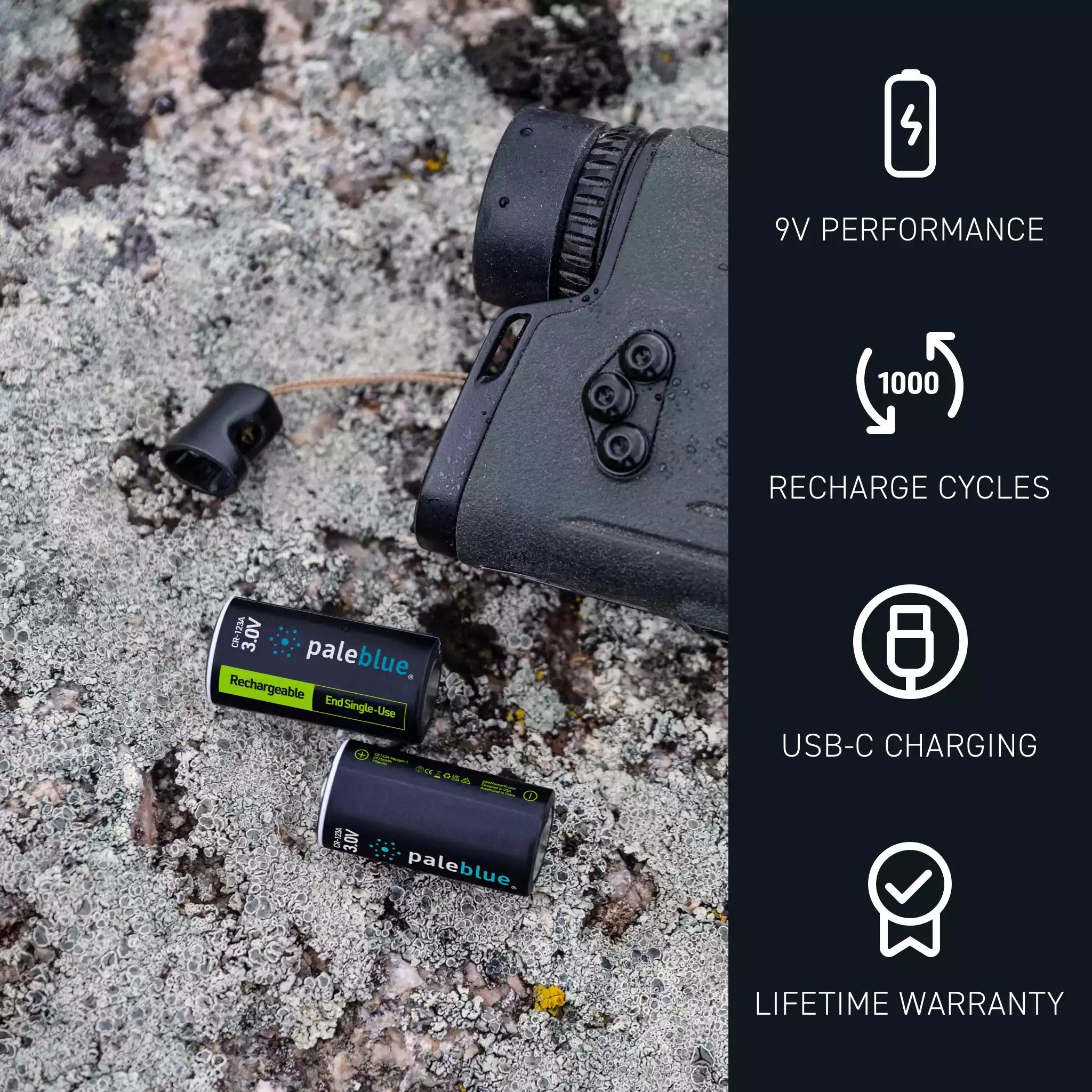 Voyager CR123A USB-C-Akkus